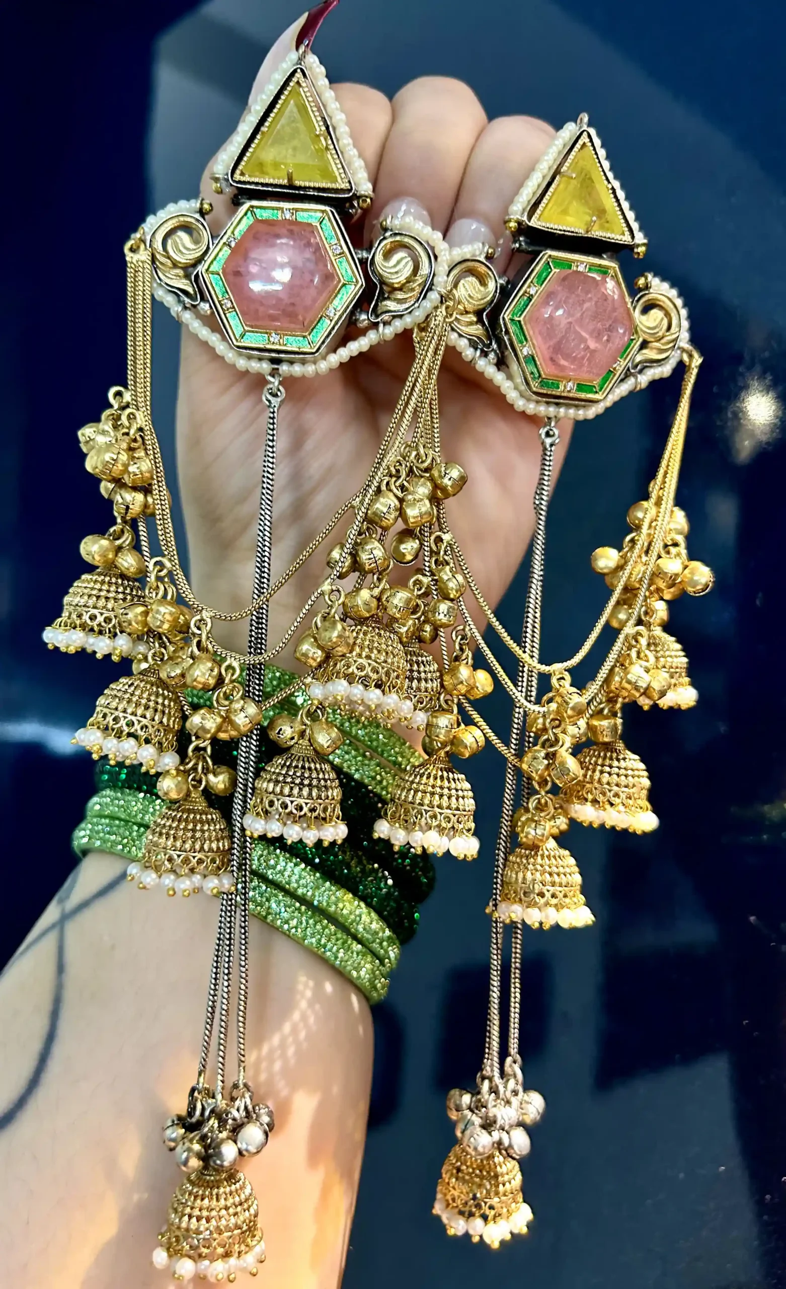 Kalakaar Yellow with Pink