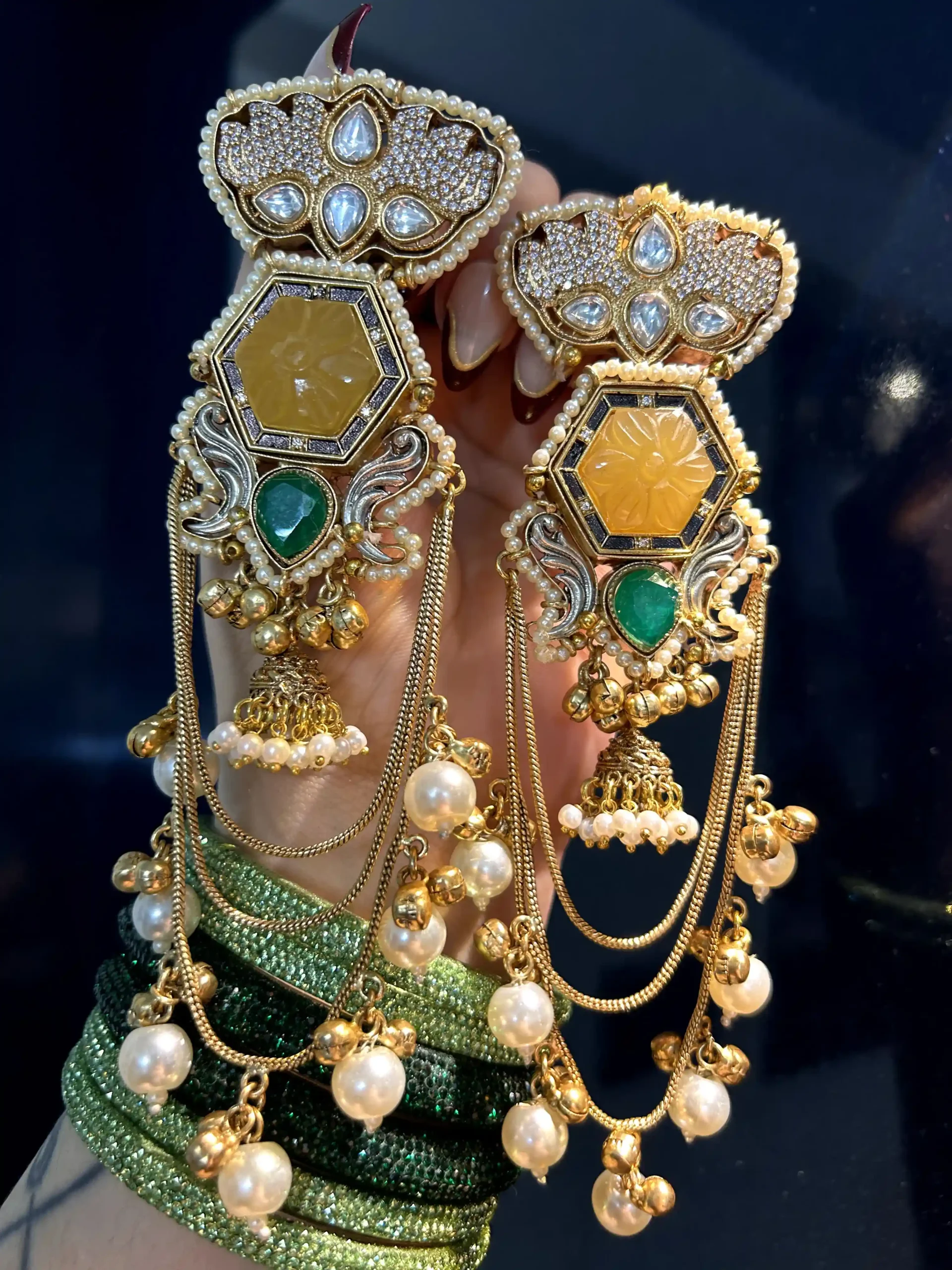 Param Sundari yellow and green